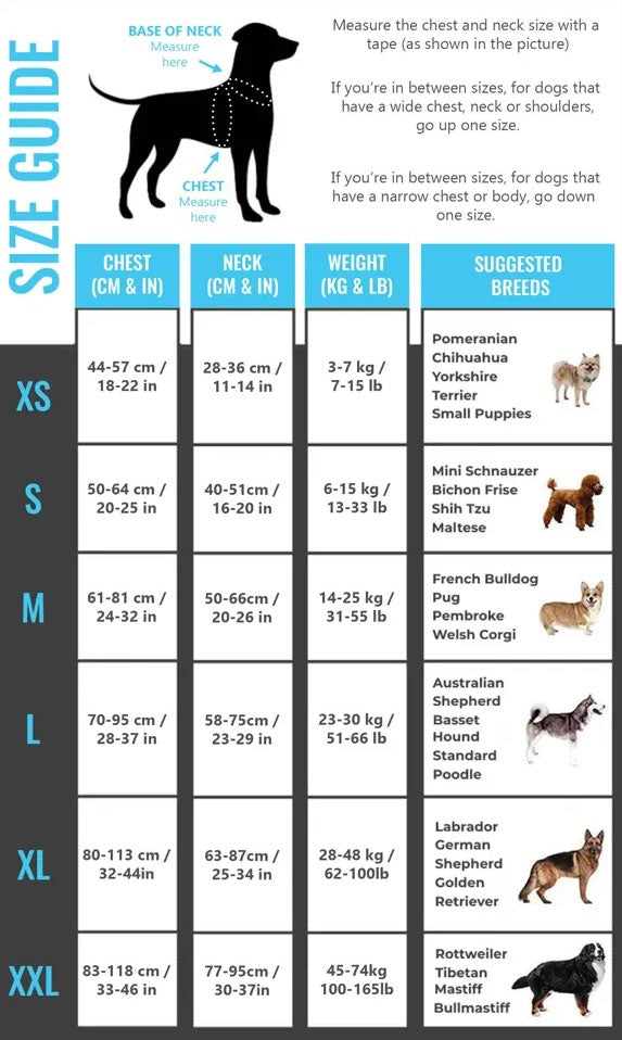 Size Guide – PawHarness